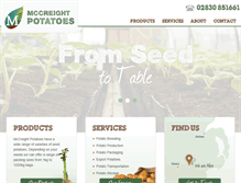 Tablet Screenshot of mccreightpotatoes.com